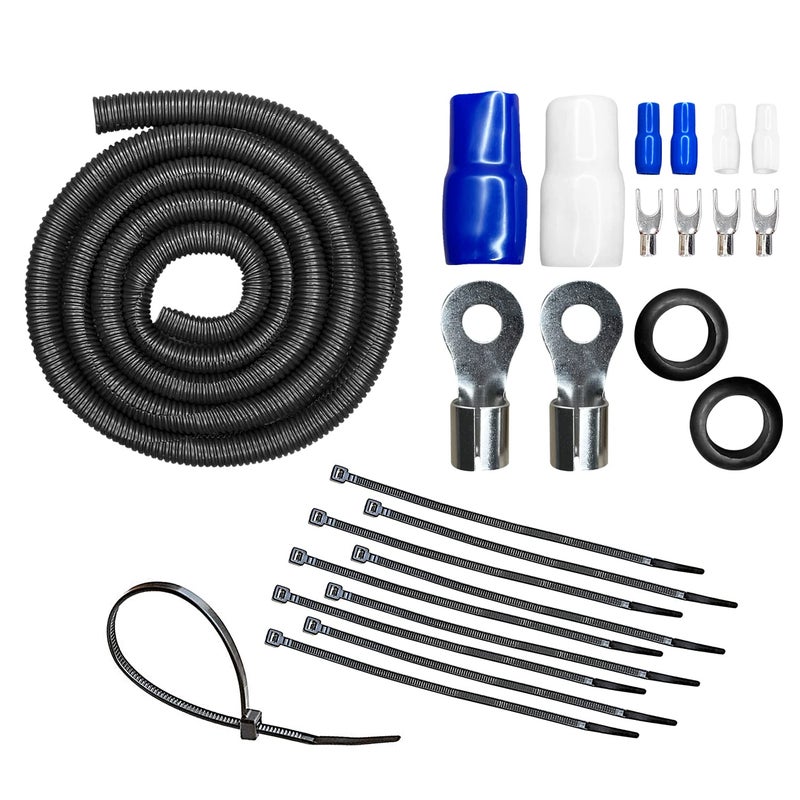 CT Sounds مجموعة تركيب أسلاك مضخم الصوت CT Sounds 1/0 Gauge OFC كاملة، AMPKIT-0GA-ELITE - Image 5